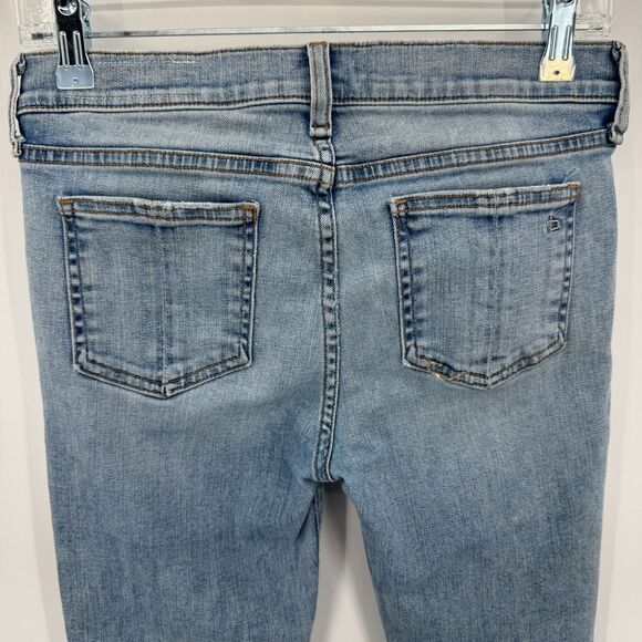 RAG & BONE Ankle Skinny Distressed Destroyed Knee Jeans Size 27 - Picture 4 of 7